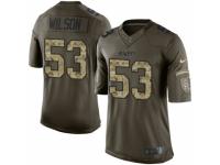 Men Nike Kansas City Chiefs #53 Ramik Wilson Limited Green Salute to Service NFL Jersey