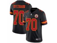 Men Nike Kansas City Chiefs #70 Bryan Witzmann Elite Black Rush Vapor Untouchable NFL Jersey