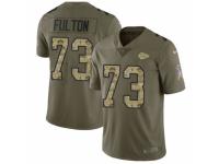 Men Nike Kansas City Chiefs #73 Zach Fulton Limited Olive/Camo 2017 Salute to Service NFL Jersey