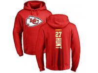 Men Nike Kareem Hunt Red Backer - NFL Kansas City Chiefs #27 Pullover Hoodie