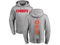 Men Nike Kendall Fuller Ash Backer - NFL Kansas City Chiefs #23 Pullover Hoodie