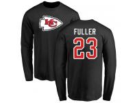 Men Nike Kendall Fuller Black Name & Number Logo - NFL Kansas City Chiefs #23 Long Sleeve T-Shirt