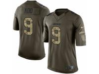 Men Nike Los Angeles Chargers #9 Younghoe Koo Elite Green Salute to Service NFL Jersey