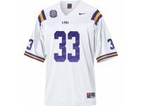Men Nike LSU Tigers #33 Odell Beckham White Authentic NCAA With 2012 BCS Championship Patch Jersey