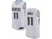 Men Nike Memphis Grizzlies #11 Mike Conley White NBA Jersey - City Edition