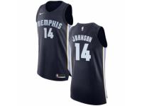 Men Nike Memphis Grizzlies #14 Brice Johnson Navy Blue Road NBA Jersey - Icon Edition