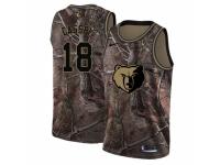 Men Nike Memphis Grizzlies #18 Omri Casspi Swingman Camo Realtree Collection NBA Jersey