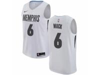 Men Nike Memphis Grizzlies #6 Shelvin Mack White NBA Jersey - City Edition