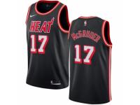Men Nike Miami Heat #17 Rodney McGruder Black Fashion Hardwood Classics NBA Jersey