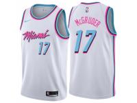 Men Nike Miami Heat #17 Rodney McGruder White NBA Jersey - City Edition