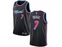 Men Nike Miami Heat #7 Goran Dragic Black NBA Jersey - City Edition