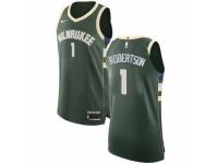 Men Nike Milwaukee Bucks #1 Oscar Robertson Green Road NBA Jersey - Icon Edition