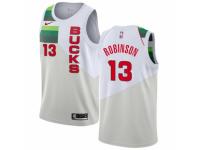 Men Nike Milwaukee Bucks #13 Glenn Robinson White  Jersey - Earned Edition