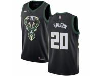 Men Nike Milwaukee Bucks #20 Rashad Vaughn  Black Alternate NBA Jersey - Statement Edition