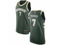 Men Nike Milwaukee Bucks #7 Thon Maker Green Road NBA Jersey - Icon Edition