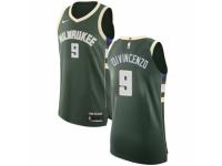 Men Nike Milwaukee Bucks #9 Donte DiVincenzo Green NBA Jersey - Icon Edition