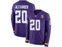 Men Nike Minnesota Vikings #20 Mackensie Alexander Limited Purple Therma Long Sleeve NFL Jersey