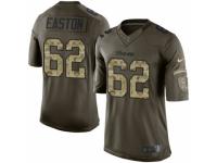 Men Nike Minnesota Vikings #62 Nick Easton Elite Green Salute to Service NFL Jersey