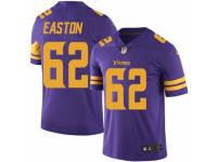 Men Nike Minnesota Vikings #62 Nick Easton Limited Purple Rush Vapor Untouchable NFL Jersey