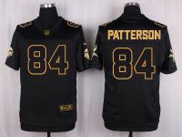 Men Nike Minnesota Vikings #84 Cordarrelle Patterson Pro Line Black Gold Collection Jersey