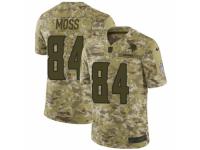 Men Nike Minnesota Vikings #84 Randy Moss Limited Camo 2018 Salute to Service NFL Jersey