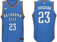 Men Nike NBA Oklahoma City Thunder #23 Terrance Ferguson Jersey 2017-18 New Season Blue Jersey