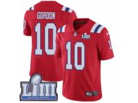 Men Nike New England Patriots #10 Josh Gordon Red Alternate Vapor Untouchable Limited Player Super Bowl LIII Bound NFL Jersey