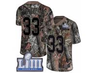 Men Nike New England Patriots #33 Jeremy Hill Camo Rush Realtree Limited Super Bowl LIII Bound NFL Jersey