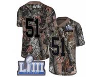 Men Nike New England Patriots #51 JaWhaun Bentley Camo Rush Realtree Limited Super Bowl LIII Bound NFL Jersey