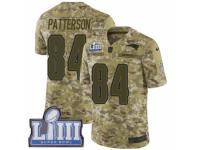 Men Nike New England Patriots #84 Cordarrelle Patterson Limited Camo 2018 Salute to Service Super Bowl LIII Bound NFL Jersey