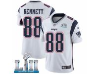 Men Nike New England Patriots #88 Martellus Bennett White Vapor Untouchable Limited Player Super Bowl LII NFL Jersey