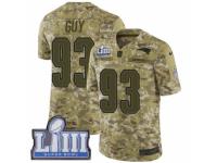 Men Nike New England Patriots #93 Lawrence Guy Limited Camo 2018 Salute to Service Super Bowl LIII Bound NFL Jersey