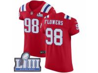 Men Nike New England Patriots #98 Trey Flowers Red Alternate Vapor Untouchable Elite Player Super Bowl LIII Bound NFL Jersey