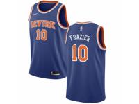 Men Nike New York Knicks #10 Walt Frazier  Royal Blue NBA Jersey - Icon Edition