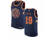 Men Nike New York Knicks #19 Willis Reed  Navy Blue NBA Jersey - City Edition