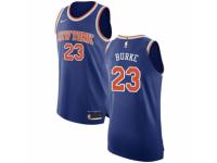 Men Nike New York Knicks #23 Trey Burke Royal Blue NBA Jersey - Icon Edition