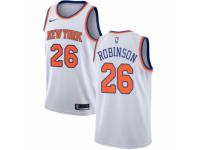 Men Nike New York Knicks #26 Mitchell Robinson White NBA Jersey - Association Edition