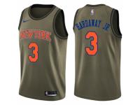 Men Nike New York Knicks #3 Tim Hardaway Jr. Swingman Green Salute to Service NBA Jersey