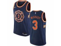 Men Nike New York Knicks #3 Tracy McGrady  Navy Blue NBA Jersey - City Edition