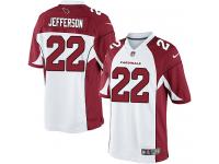 Men Nike NFL Arizona Cardinals #22 Tony Jefferson Road White Limited Jersey