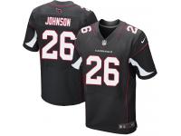 Men Nike NFL Arizona Cardinals #26 Rashad Johnson Authentic Elite Black Jersey