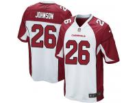 Men Nike NFL Arizona Cardinals #26 Rashad Johnson Road White Game Jersey
