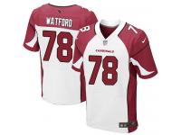 Men Nike NFL Arizona Cardinals #78 Earl Watford Authentic Elite Road White Jersey