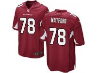 Men Nike NFL Arizona Cardinals #78 Earl Watford Home Red Game Jersey