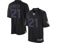 Men Nike NFL Baltimore Ravens #21 Lardarius Webb Black Impact Limited Jersey