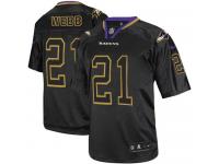 Men Nike NFL Baltimore Ravens #21 Lardarius Webb Lights Out Black Limited Jersey