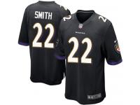 Men Nike NFL Baltimore Ravens #22 Jimmy Smith Black Game Jersey