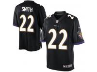 Men Nike NFL Baltimore Ravens #22 Jimmy Smith Black Limited Jersey