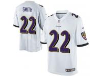 Men Nike NFL Baltimore Ravens #22 Jimmy Smith Road White Limited Jersey