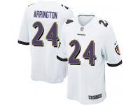 Men Nike NFL Baltimore Ravens #24 Kyle Arrington Road White Game Jersey
